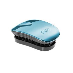 NIB Ikoo Home Effortless Detangle Brush in Pacific Metallic Blue